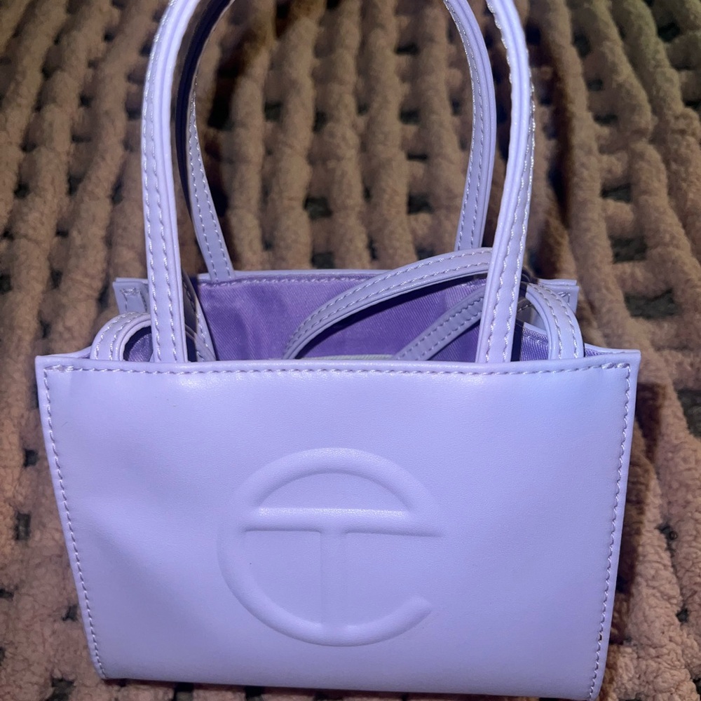 Telfar Lavender Mini Shopping Bag